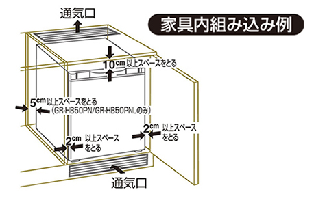 家具内組み込み例